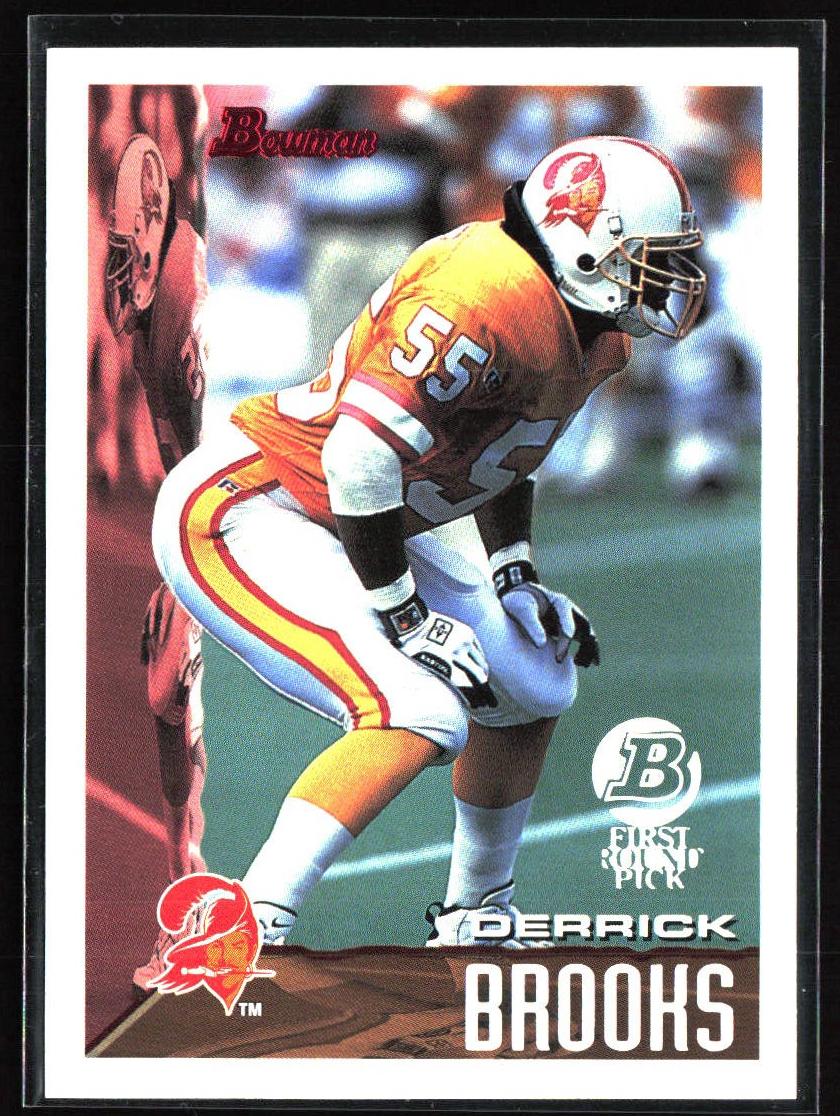 1995 Bowman Football Derrick Brooks #28 PSA 8.5