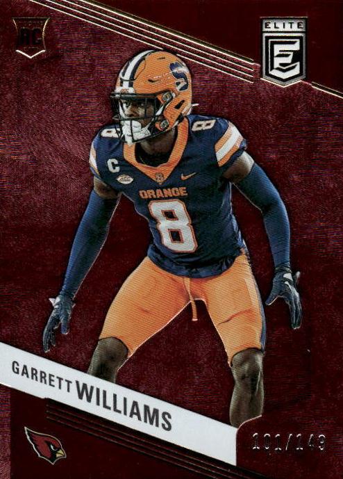 2023 Donruss Elite Football Maroon Garrett Williams #141