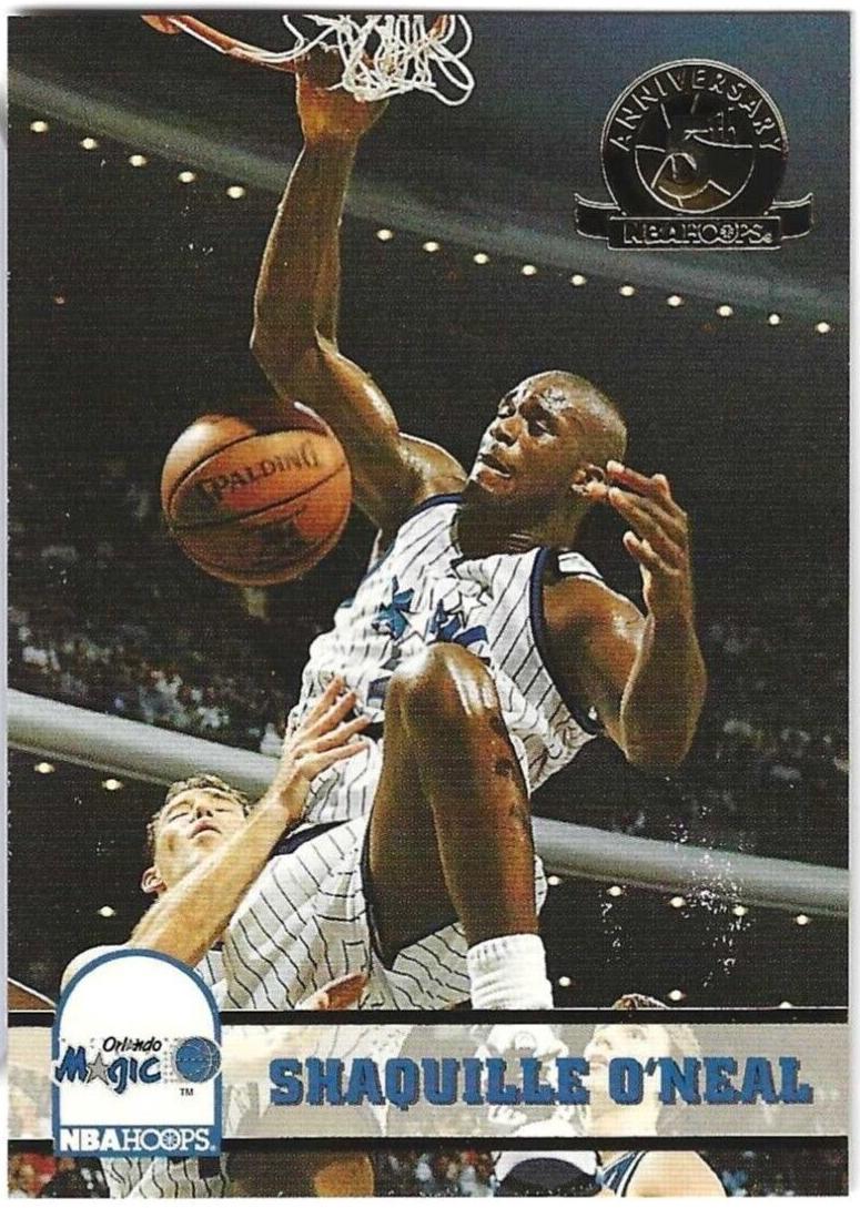 1993 Hoops Basketball 5th Anniversary Gold Shaquille O'Neal #155 PSA 9