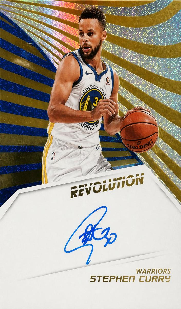 2018 Panini Revolution Basketball Stephen Curry #AU-SCY PSA 10