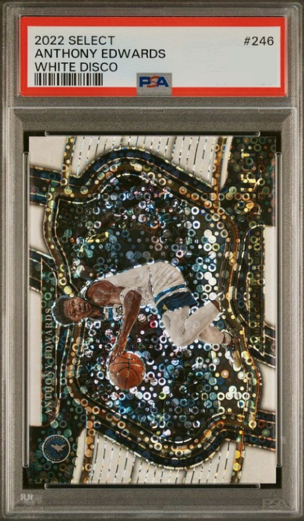2022 Panini Select Basketball White Disco Anthony Edwards #246
