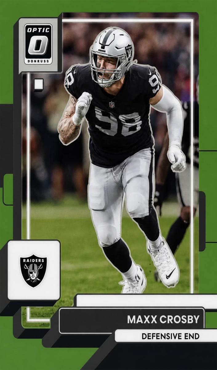 2022 Donruss Optic Football Lime Green Maxx Crosby #106