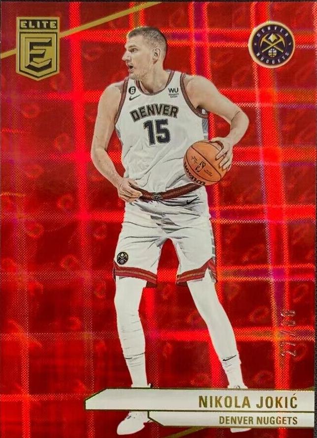 2023 Donruss Elite Basketball International Hyper Red Nikola Jokic #191