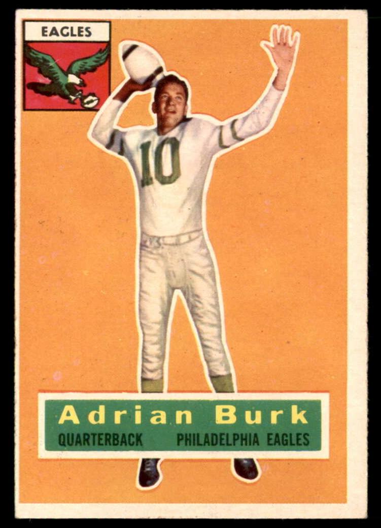 1956 Topps Football Adrian Burk #52 PSA 7