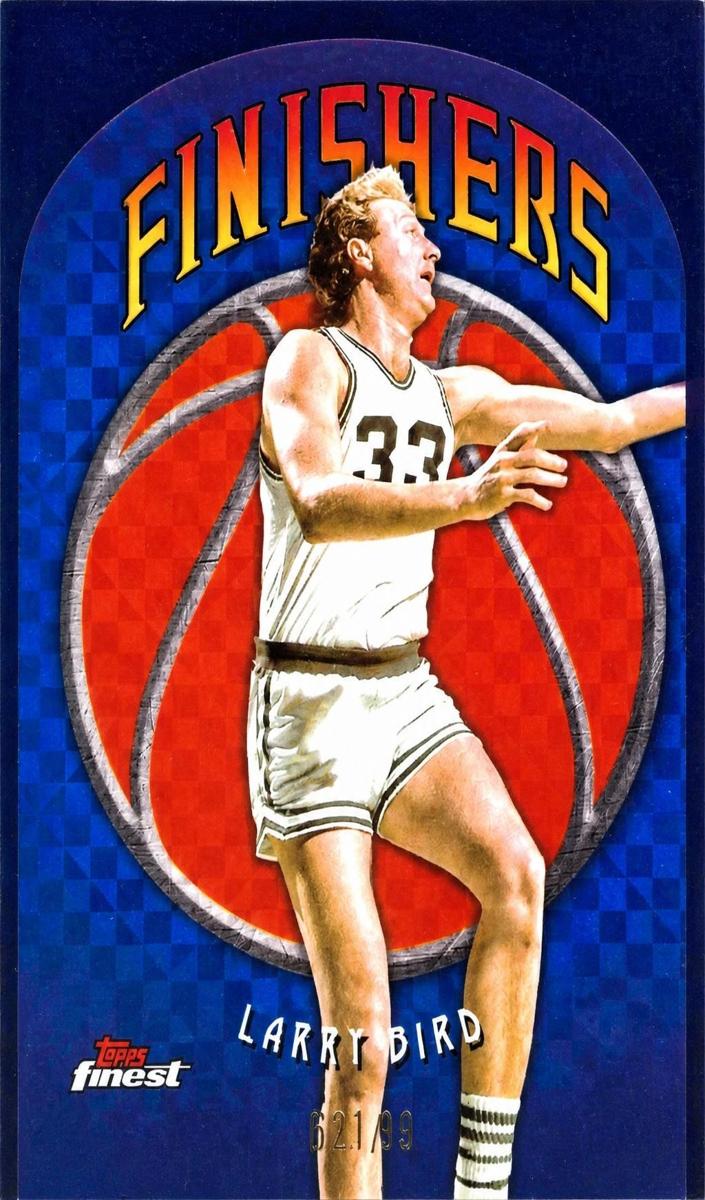 2024 Topps Finest Basketball Blue X-Fractor Larry Bird #F-6 PSA 8