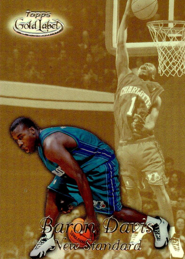 1999 Topps Gold Label Basketball Black Label Baron Davis #NS10