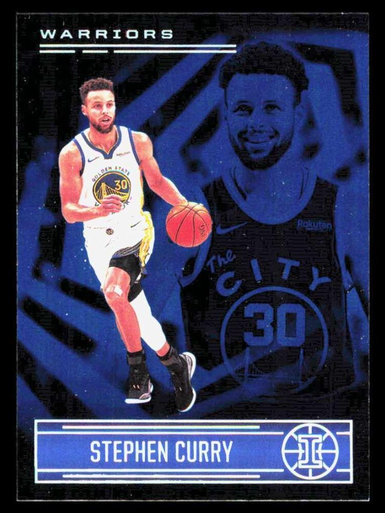 2020 Panini Illusions Basketball Trophy Collection Sapphire Stephen Curry #73
