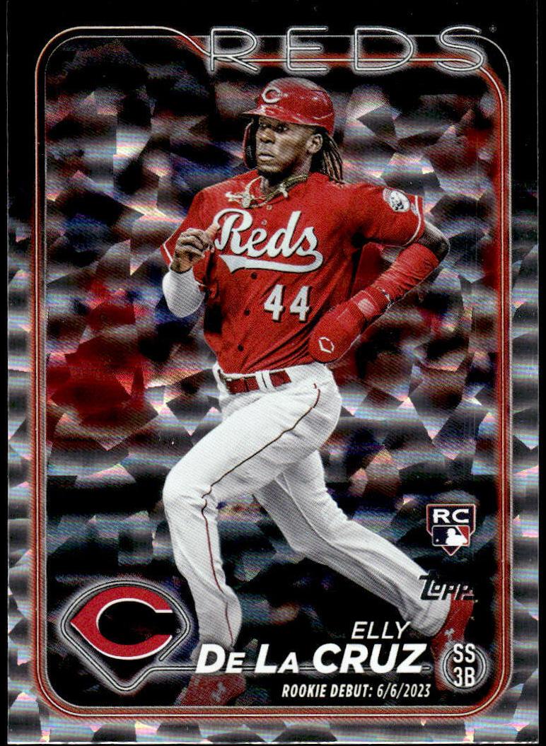 2024 Topps Update Baseball Silver Crackle Foilboard Elly De La Cruz #US350