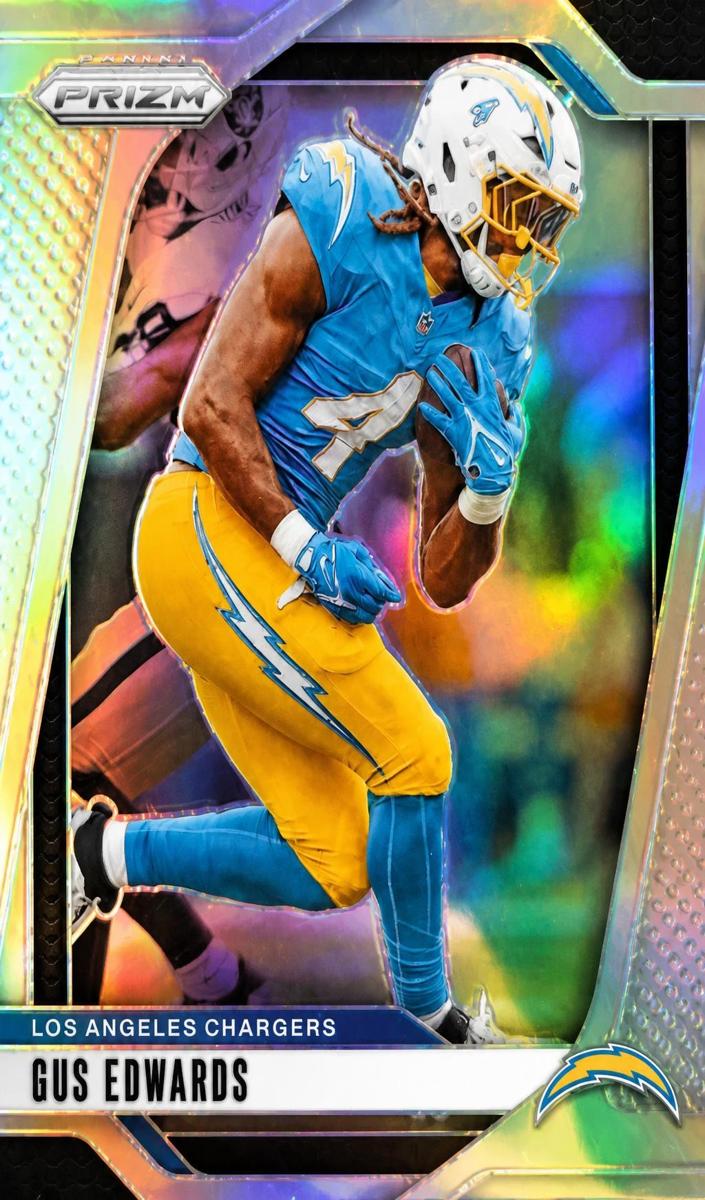 2024 Panini Prizm Football Silver Gus Edwards #158