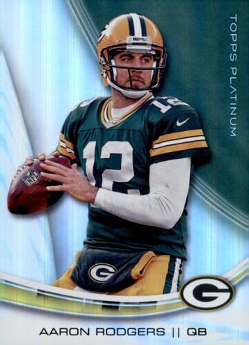 2013 Topps Platinum Football Aaron Rodgers #19 PSA 9