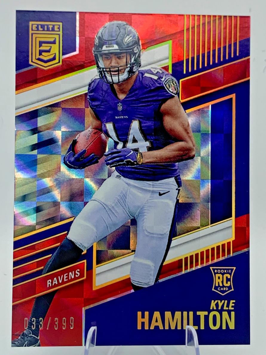 2022 Donruss Elite Football Red Kyle Hamilton #145 PSA 10