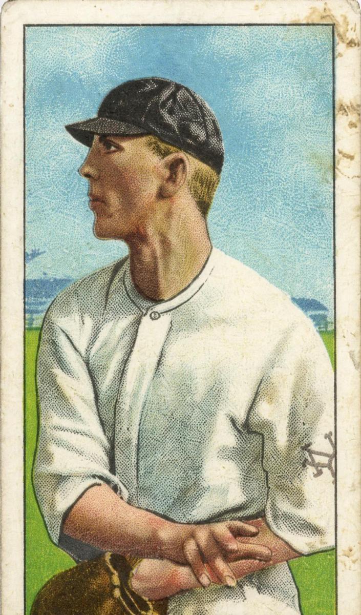 1909-11 T206 Baseball Throwing Fred Merkle #NNO