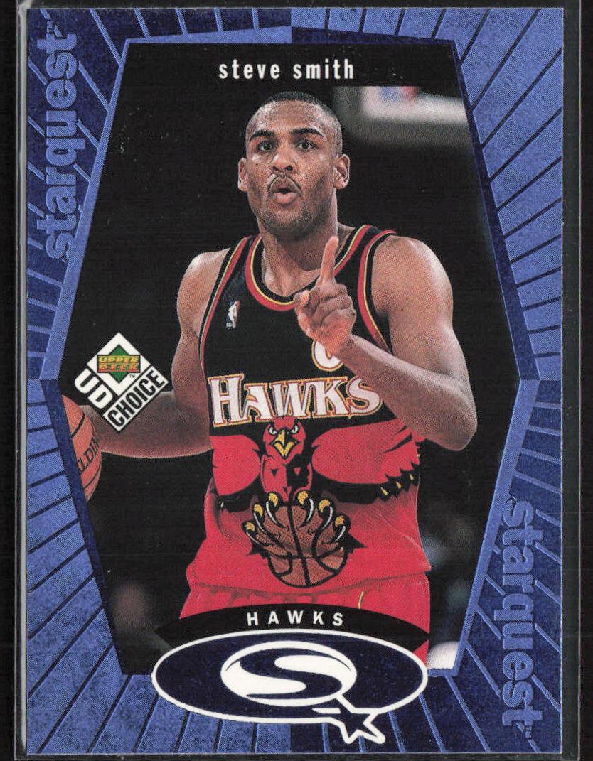1998 Upper Deck Choice Basketball Green Steve Smith #SQ1