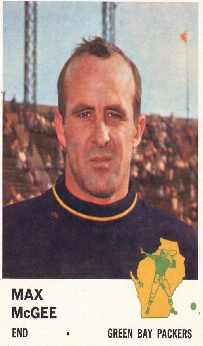 1961 Fleer Football Max McGee #93