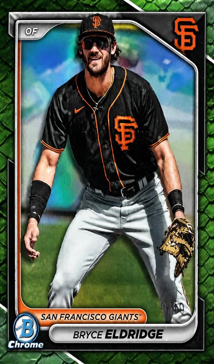 2024 Bowman Chrome Prospects Baseball Reptilian Green Bryce Eldridge #BCP-239 PSA 10