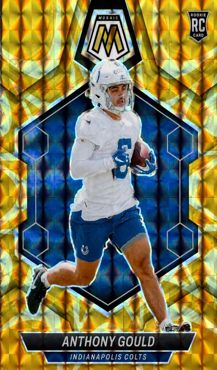 2024 Panini Mosaic Football Reactive Yellow Anthony Gould #391
