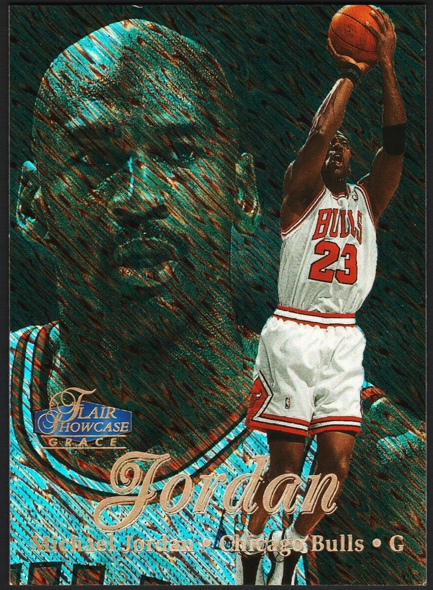 1997 Flair Showcase Basketball Michael Jordan #1 CSG 8