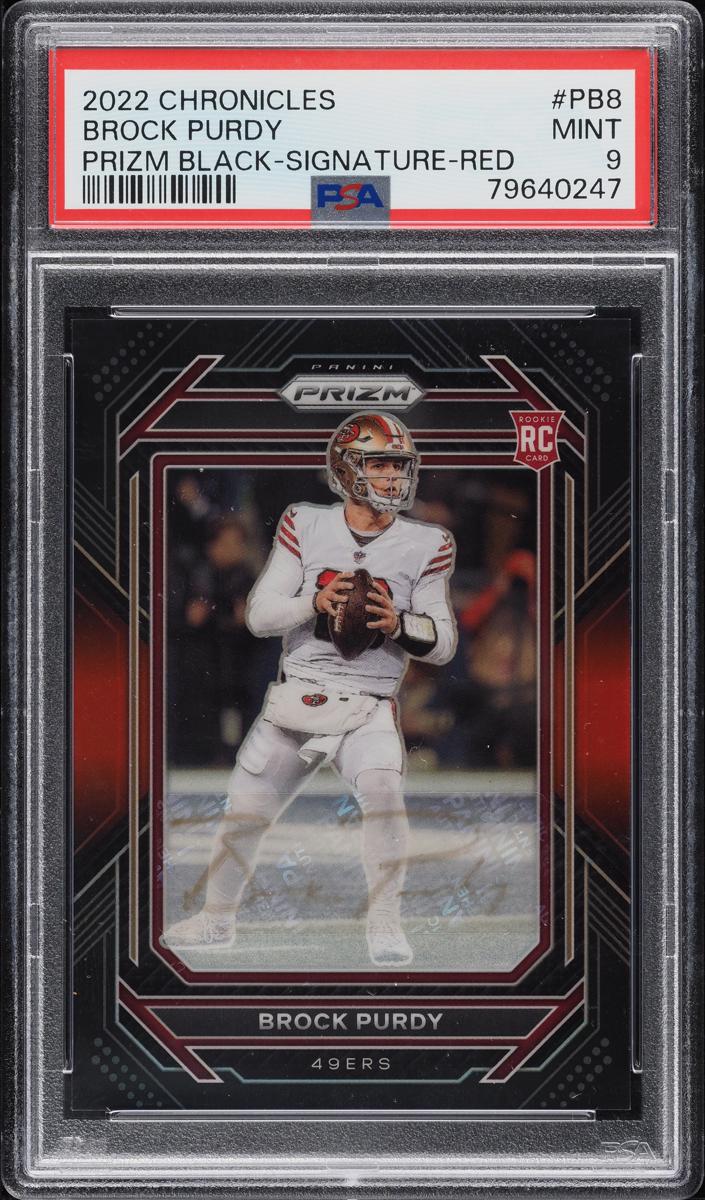 2022 Panini Chronicles Football Red Brock Purdy #PB-8 PSA 9