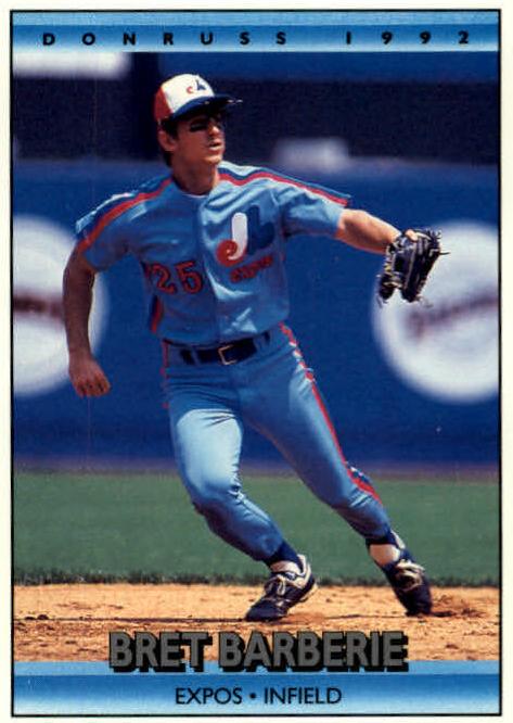 1992 Donruss Baseball Bret Barberie #449