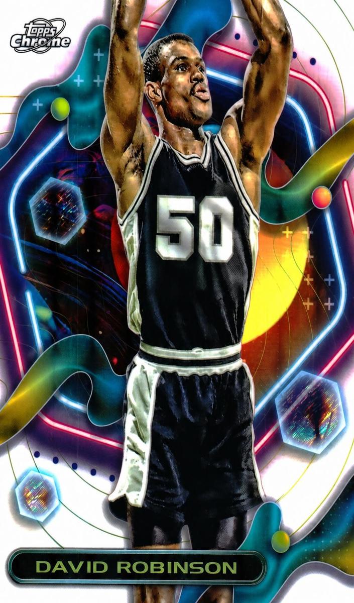 2023 Topps Cosmic Chrome Basketball White Hole Refractor David Robinson #112