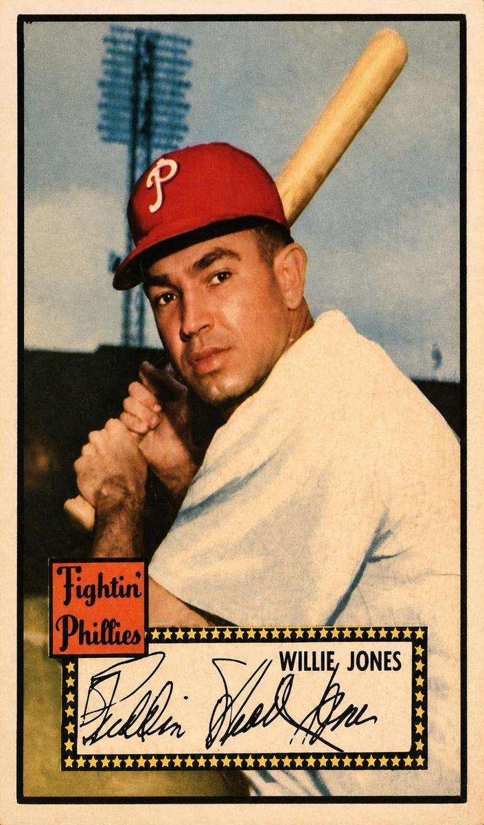 1952 Topps Baseball Willie Jones #47 PSA 4.5