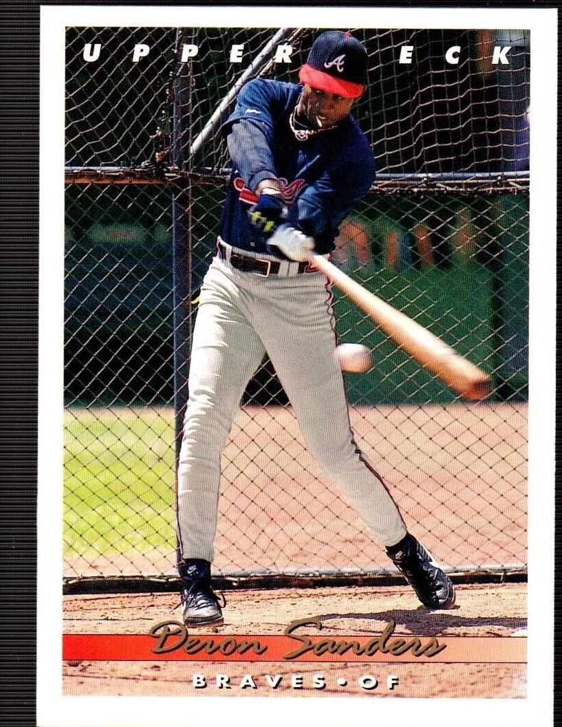 1993 Upper Deck Baseball Deion Sanders #166