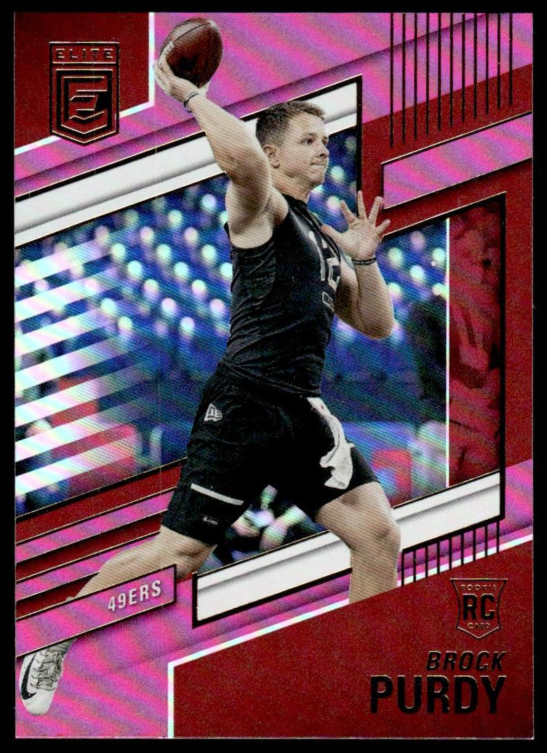 2022 Donruss Elite Football Pink Brock Purdy #185 SGC 9