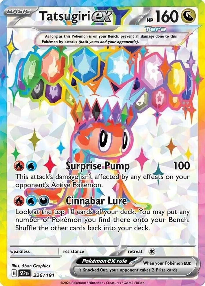 2024 Pokemon Scarlet & Violet Surging Sparks Tatsugiri #226 CGC 10