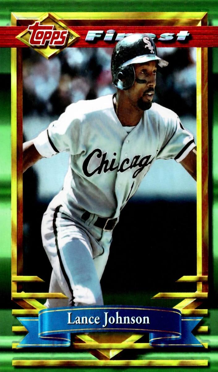 1994 Topps Finest Baseball Refractor Lance Johnson #54
