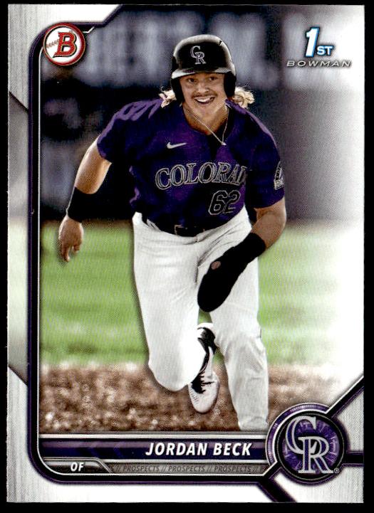 2022 Bowman Draft Baseball Jordan Beck #BD-34