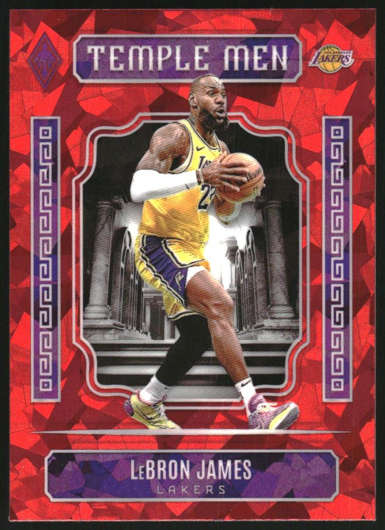 2023 Panini Phoenix Basketball Red Ice LeBron James #2 SGC 9.5