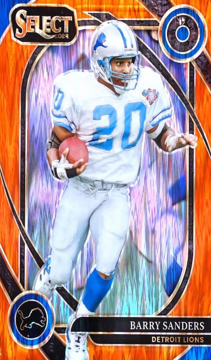 2024 Panini Select Football Orange Prizm Shock Barry Sanders #208