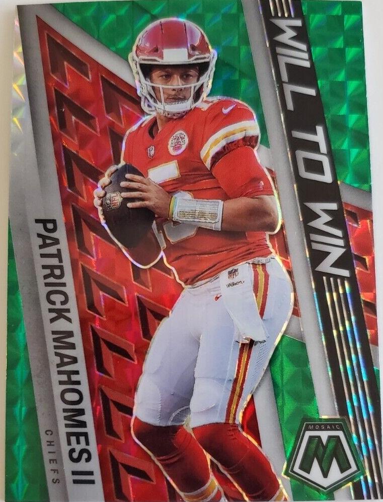 2022 Panini Mosaic Football Green Patrick Mahomes II #WW-16 PSA 9