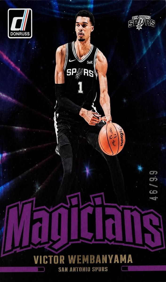 2024 Panini Donruss Basketball Holo Purple Laser Victor Wembanyama #9