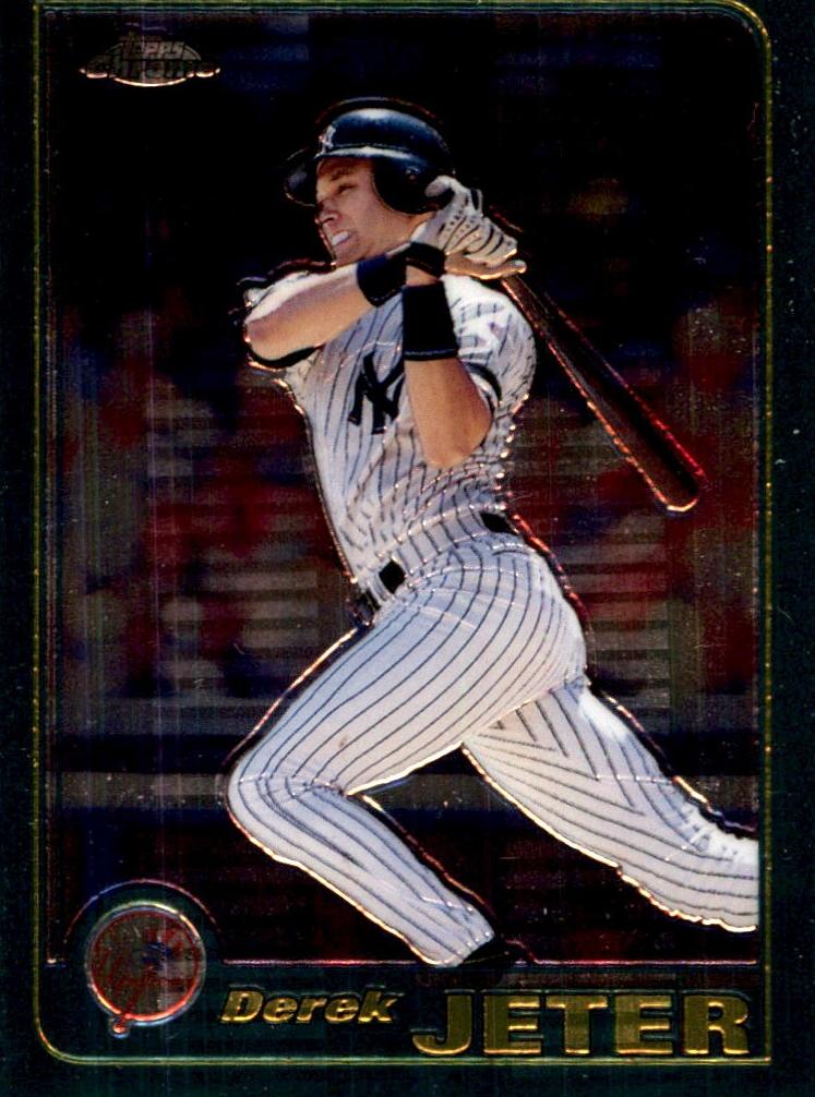 2001 Topps Chrome Baseball Derek Jeter #77 SGC 9