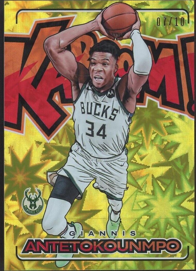 2023 Panini Crown Royale Basketball Gold Giannis Antetokounmpo #7 PSA 7