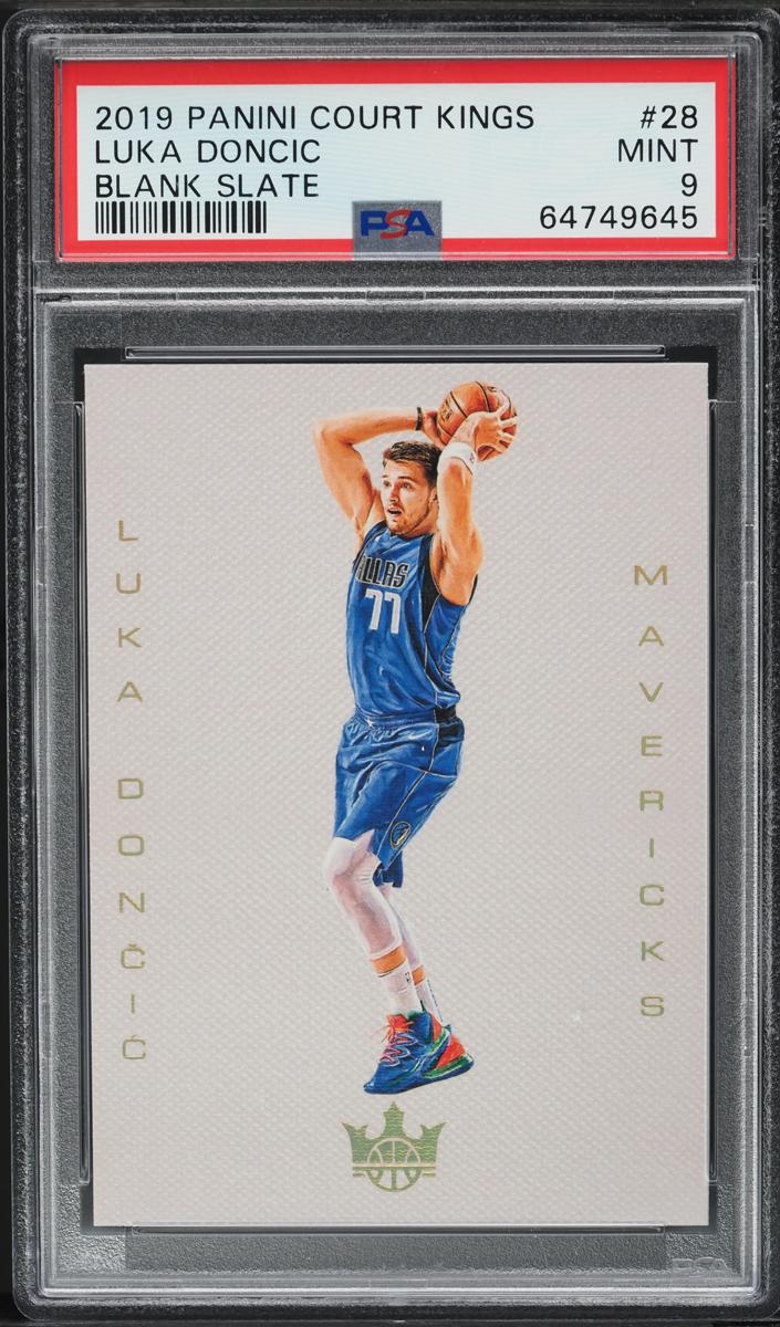 2019 Panini Court Kings Basketball Luka Doncic #28 PSA 9