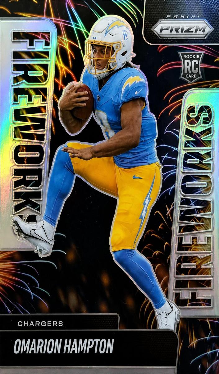 2025 Panini Prizm Football Silver Omarion Hampton #17