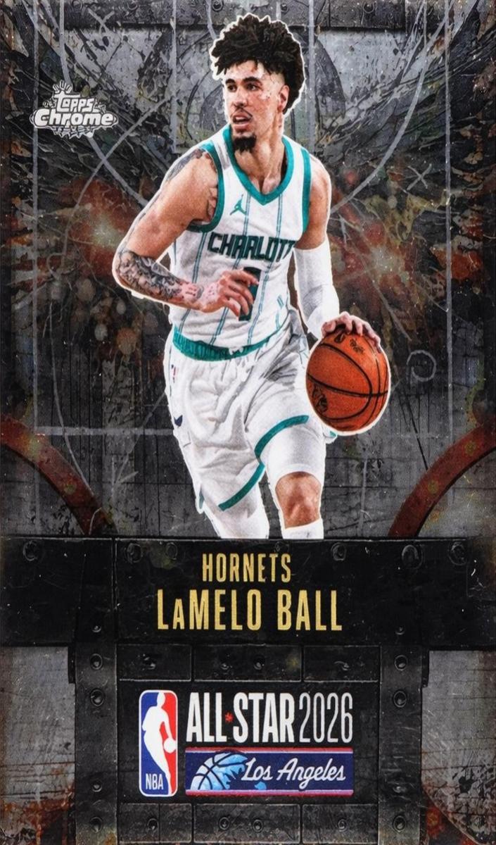 2025 Topps Chrome Cactus Jack X NBA All-Star Game Basketball LaMelo Ball #39