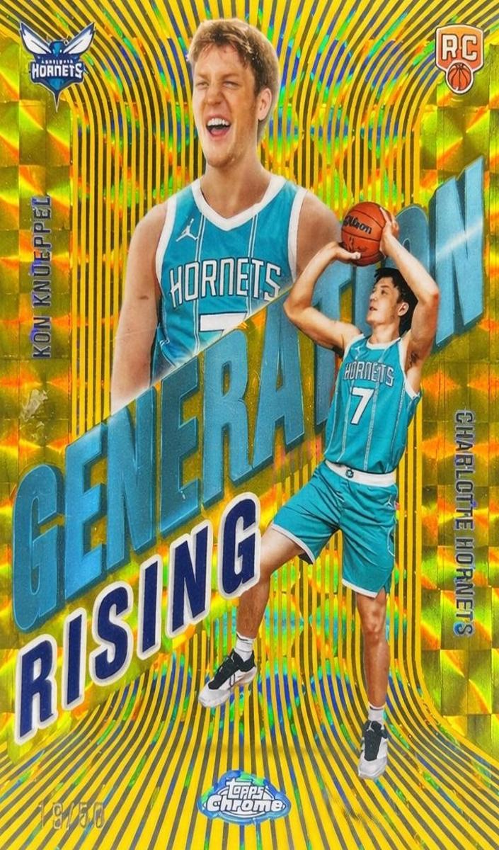 2025 Topps Chrome Basketball Geometric Gold Refractor Kon Knueppel #GR-4