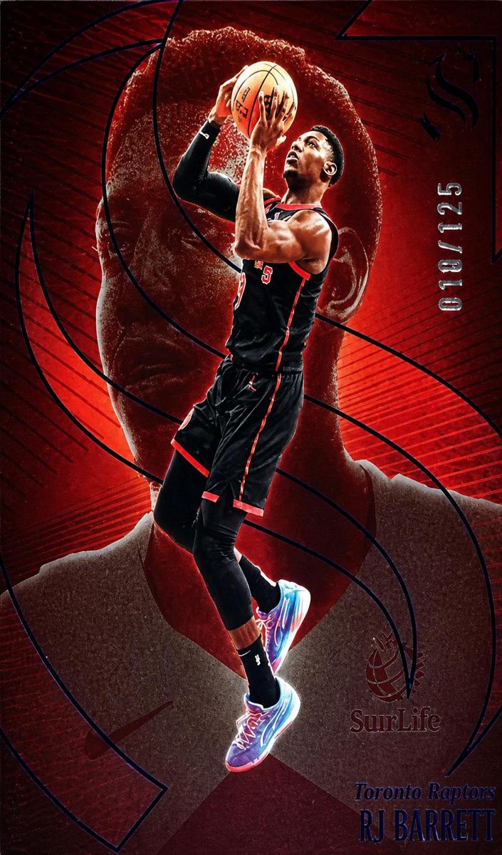 2024 Panini Silhouette Basketball Purple RJ Barrett #18