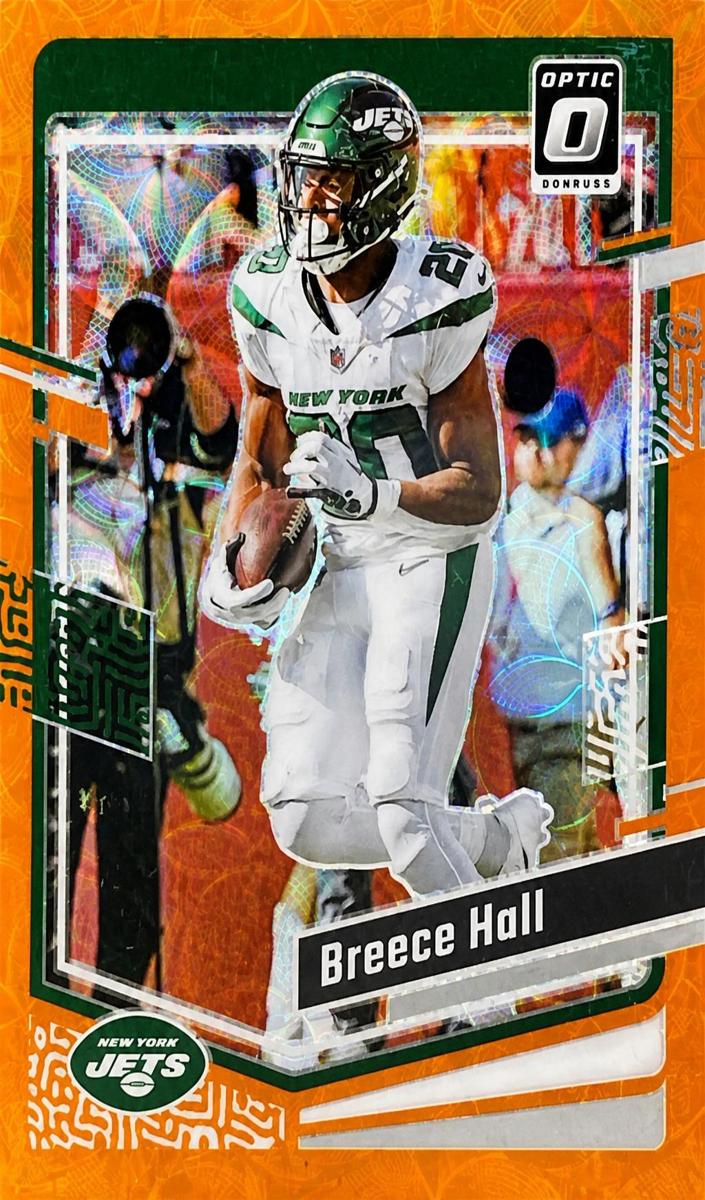 2023 Donruss Optic Football Orange Scope Breece Hall #151