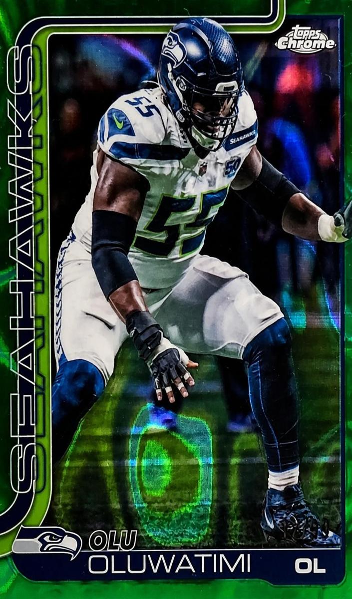2025 Topps Chrome Football Green Lava Refractor Olu Oluwatimi #273