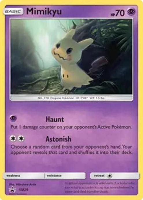 2017 Pokemon SM Black Star Promos Mimikyu #SM29