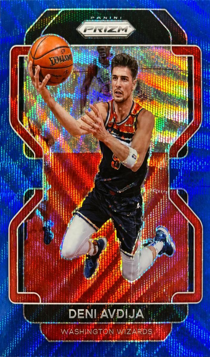 2021 Panini Prizm Basketball Blue Wave Deni Avdija #79