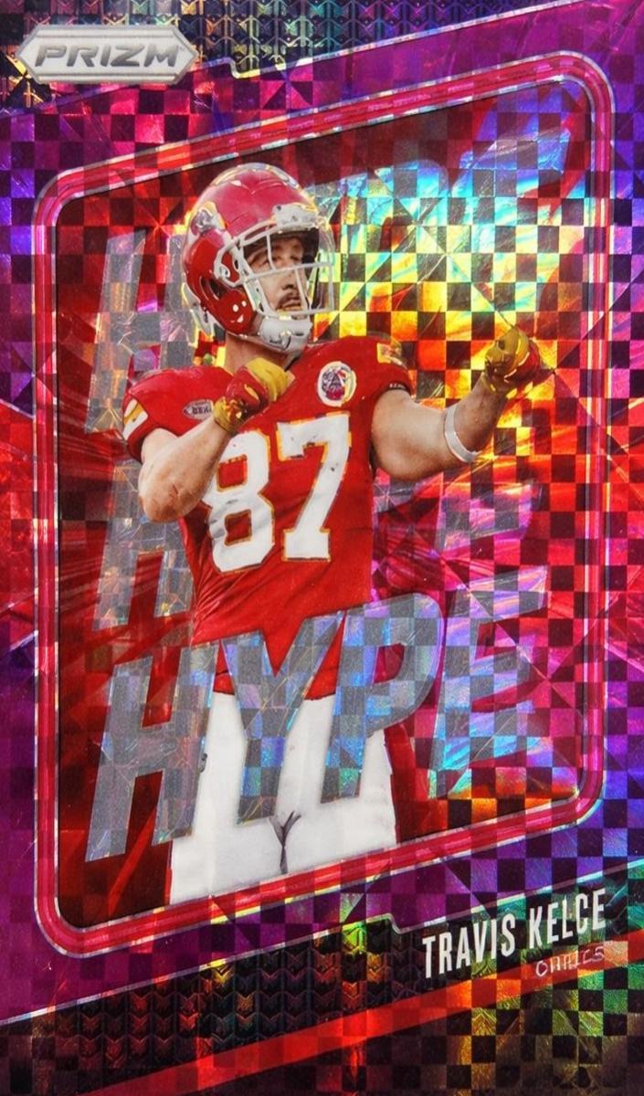 2024 Panini Prizm Football Purple Power Travis Kelce #7