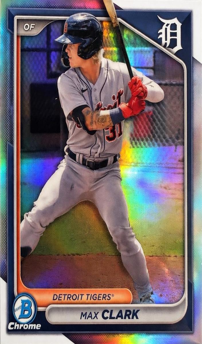 2024 Bowman Draft Chrome Baseball Refractor Max Clark #BDC-104