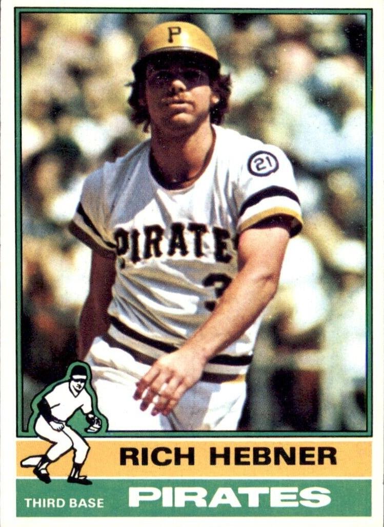 1976 Topps Baseball Rich Hebner #376