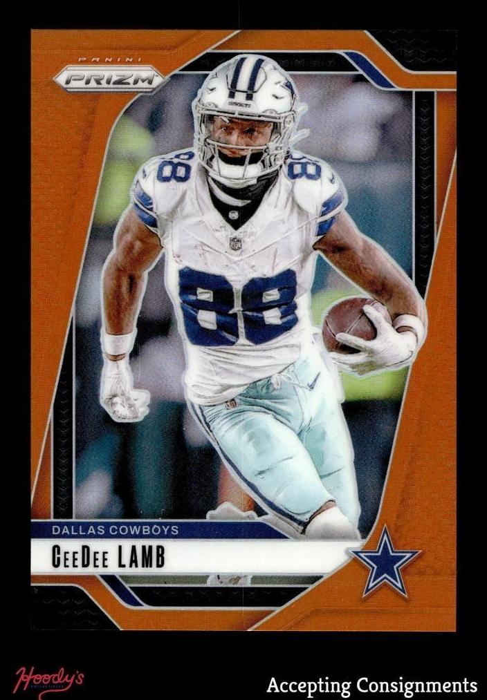 2024 Panini Prizm Football Orange CeeDee Lamb #75