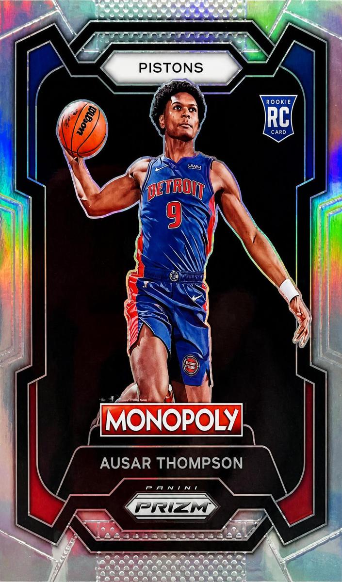 2023 Panini Prizm Monopoly Basketball Silver Ausar Thompson #27 PSA 9